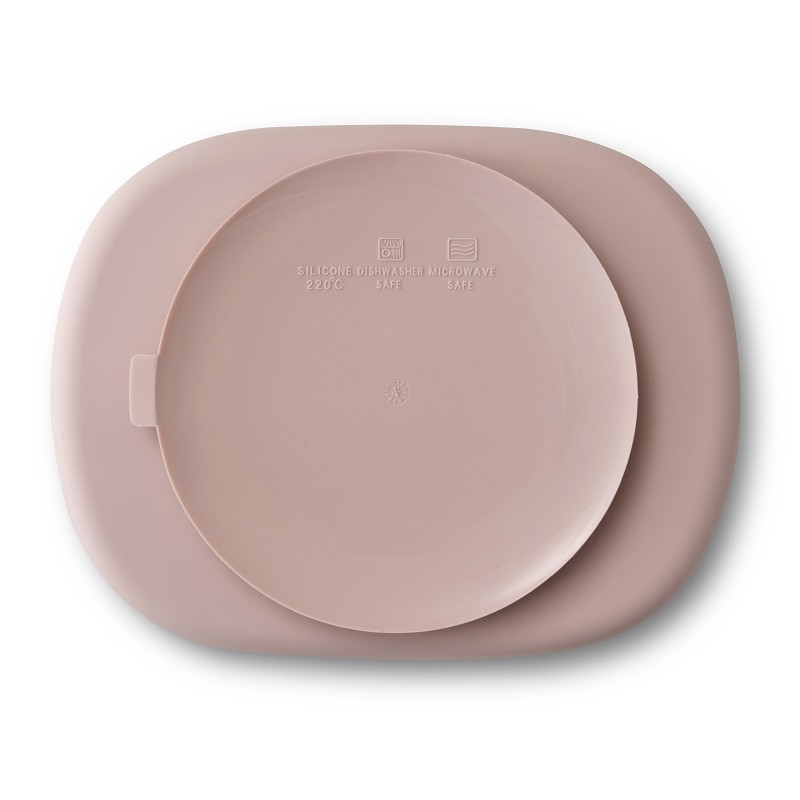 PLATO MAS TAPA SILICONA SI008-66 ROSA MAQUILLAJE INTERBABY