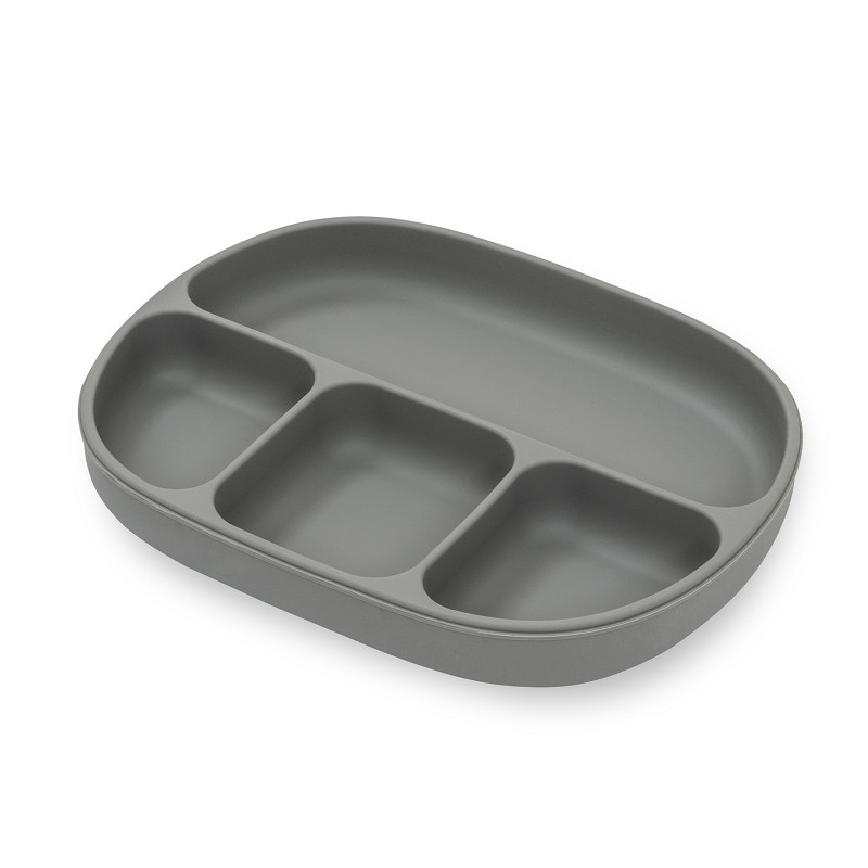 PLATO MAS TAPA SILICONA SI008-76 GRIS PETROLEO INTERBABY