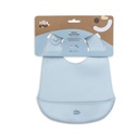 BABERO SILICONA SI002-73 AZUL GRISACEO INTERBABY