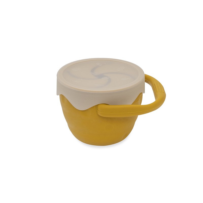 PORTA SNACKS SILICONA SI006-75 OCRE TIERRA INTERBABY