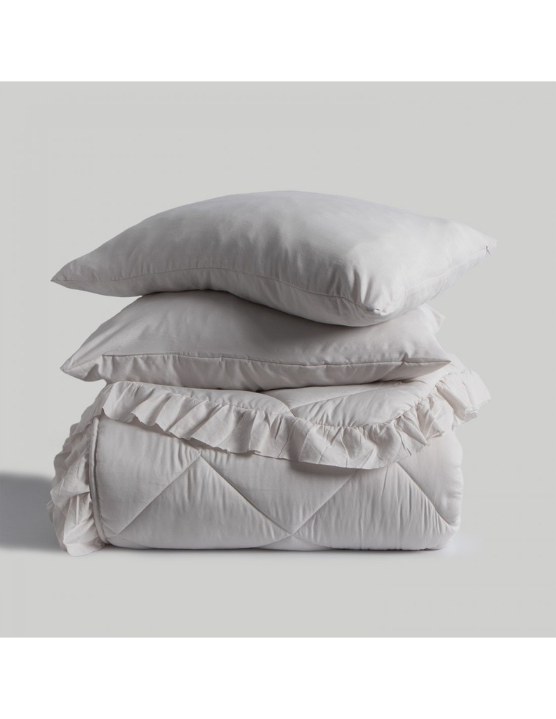 EDREDON LULU BEIGE DON ALGODON
