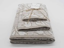 JUEGO DE TOALLAS 3PZ TULIPA BEIGE VIDAL HOME