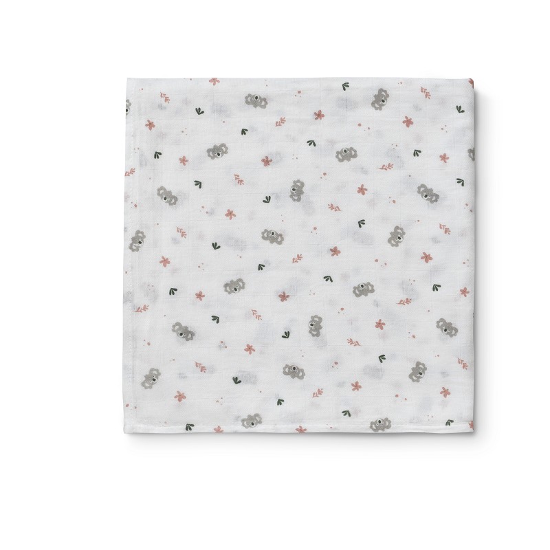 MUSELINA 120X120 KOALA ROSA INTERBABY