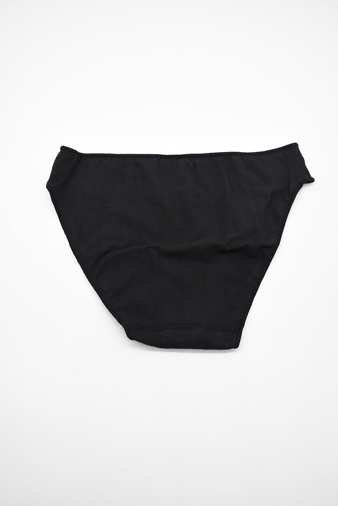 BRAGA BIKINI LISTAS INVISIBLE ALGODON 200 NEGRO NAIARA