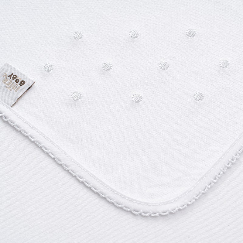 GASA BORDADA BODOQUE BLANCO INTERBABY