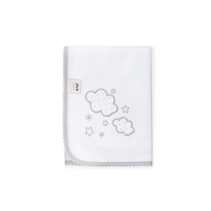 GASA BORDADA NUBES 98992-31 GRIS INTERBABY