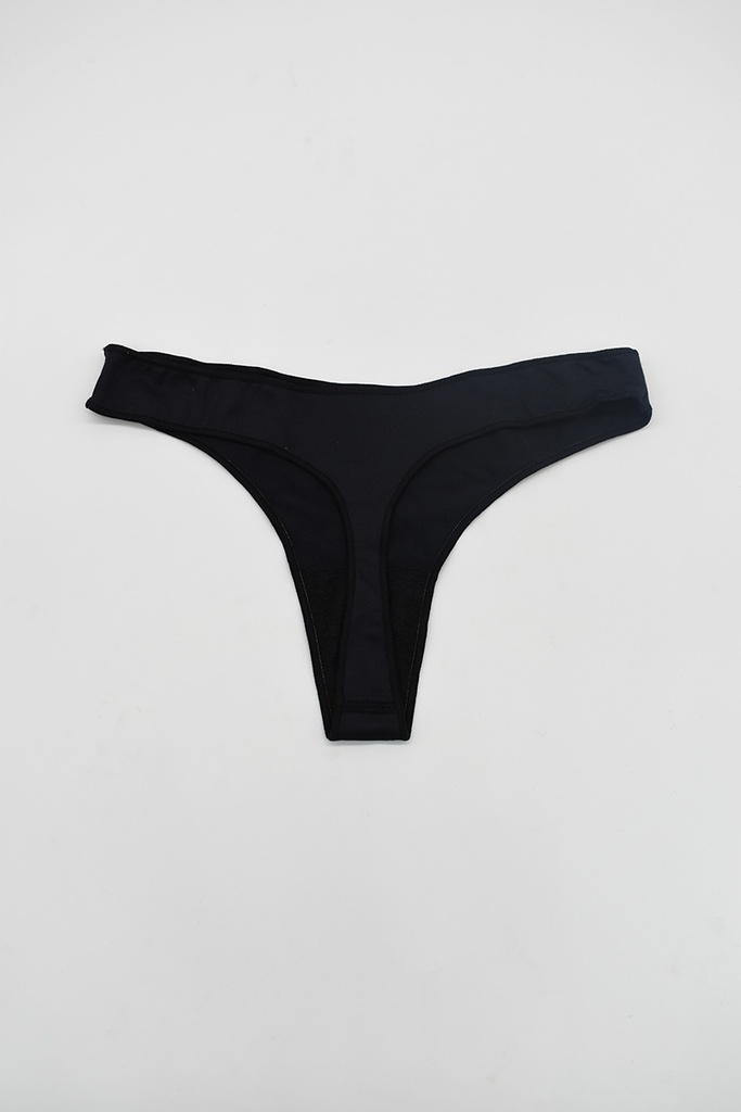 BRAGA TANGA BAJO LISO PACK 2 ELASTAN TALLA ÚNICA 870 NEGRO NAIARA