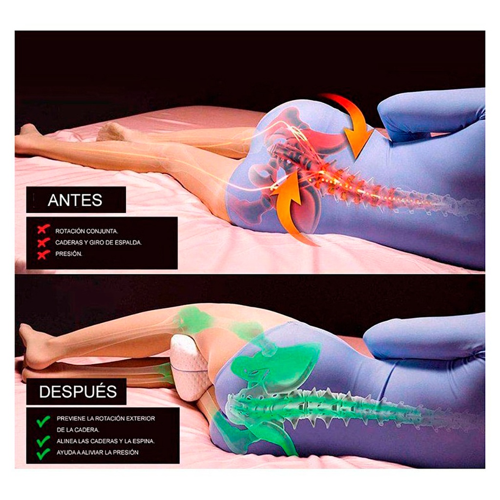 ALMOHADA PIERNAS ORTOPÉDICA VISCOELÁSTICA VH