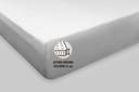 JUEGO DE SABANAS TELA 1238 AZUL BURRITO BLANCO