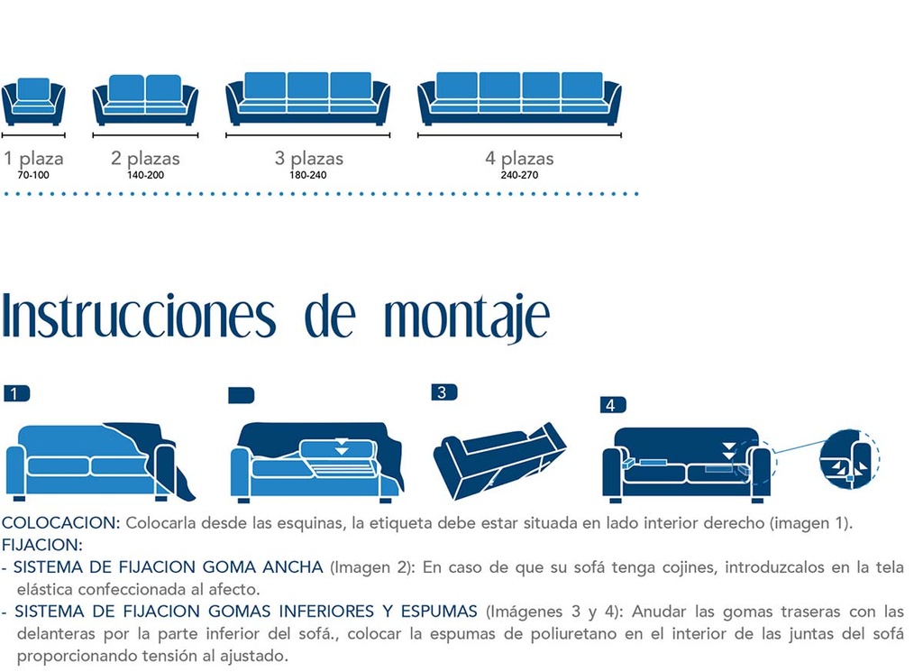 FUNDA SOFA JARA NATURAL CASA TEXTIL