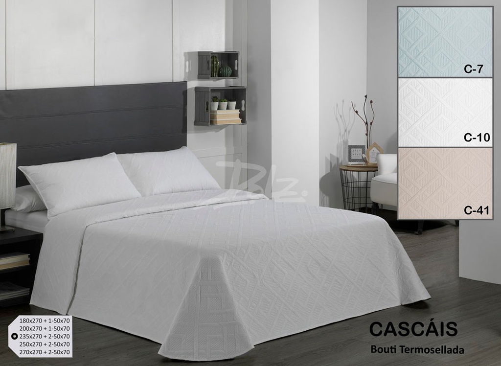 COLCHA BOUTI CASCAIS BLANCO DOLZ