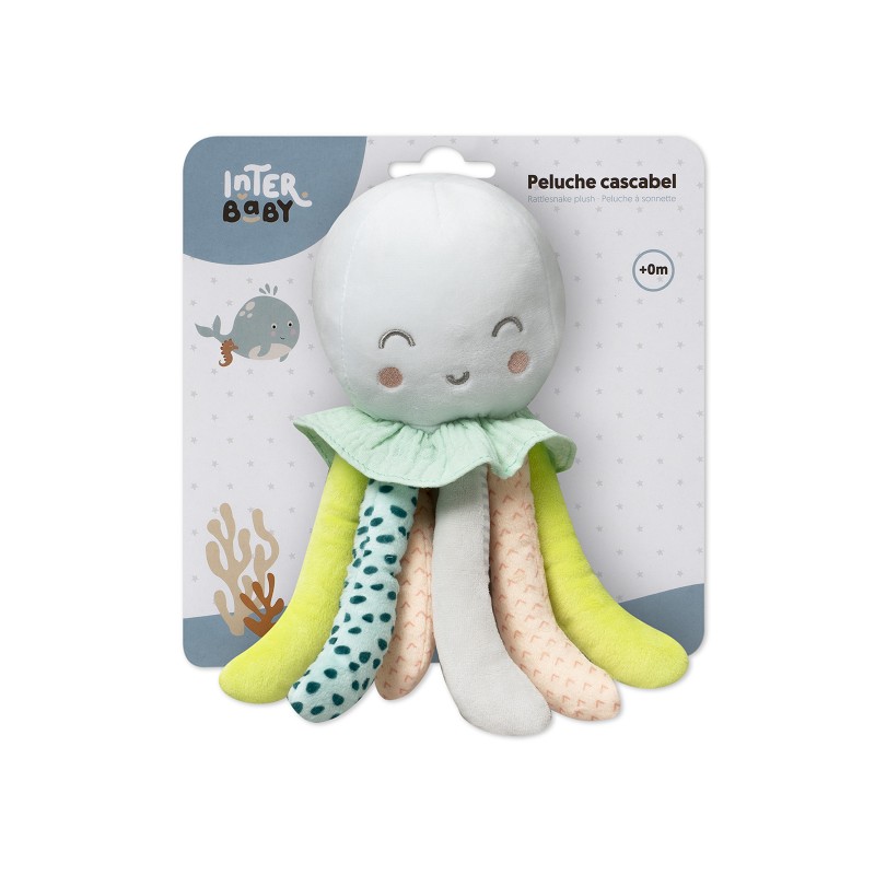 PELUCHE GRANDE SONAJERO PULPO INTERBABY