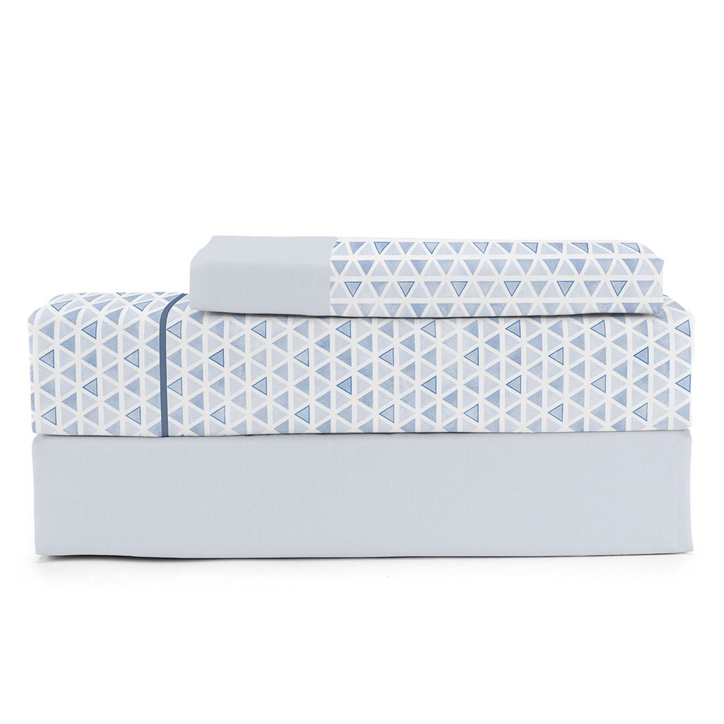 JUEGO DE SABANAS TELA LIPA AZUL CAÑETE