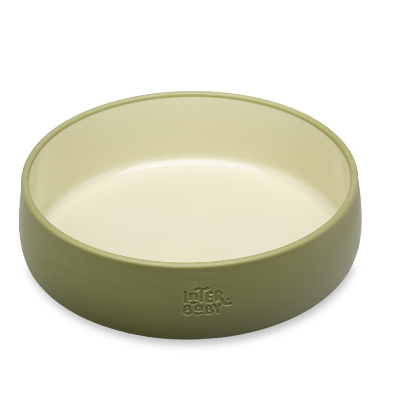 VAJILLA APRENDIZAJE SET42-74 VERDE OLIVA INTERBABY
