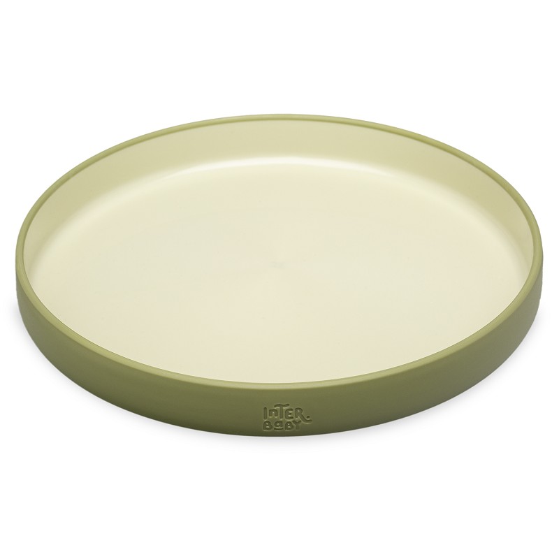 VAJILLA APRENDIZAJE SET42-74 VERDE OLIVA INTERBABY