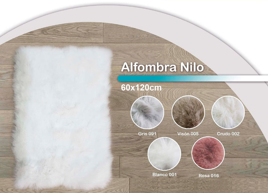 ALFOMBRA NILO BLANCO 60X120 MIRACLE