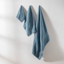 JUEGO DE TOALLAS JACQUARD JADE AZUL DON ALGODON