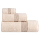 JUEGO DE TOALLAS JACQUARD RODAS BEIGE DON ALGODON