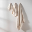 JUEGO DE TOALLAS JACQUARD RODAS BEIGE DON ALGODON