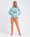 PIJAMA MUJER EQUIPO 60364 TURQUESA MR WONDERFUL