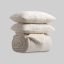 EDREDON JACQUARD ANIA CRUDO KARAMELO