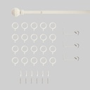 BARRA CORTINA CLOE BLANCO 120X210 EDEN