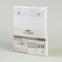 JUEGO DE SABANAS 100% ALGODÓN SATEN 300 HILOS BLANCO ICELANDS