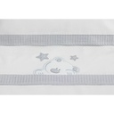 TRIPTICO MINICUNA TELA 100% ALG. VIGGO BLANCO-GRIS DON ALGODON