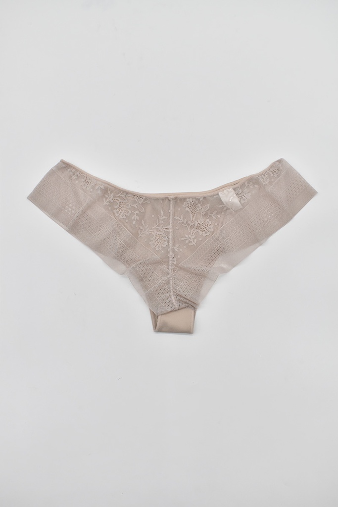 TANGA BRASILEÑA TUL BORDADO 018 TIERRA NAIARA