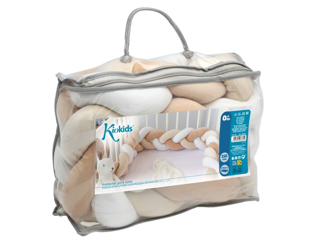 PROTECTOR PARA CUNA 150CM 3761 BEIGE KIOKIDS