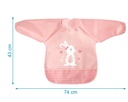 BABERO IMPERMEABLE CONEJITO 3604 ROSA KIOKIDS