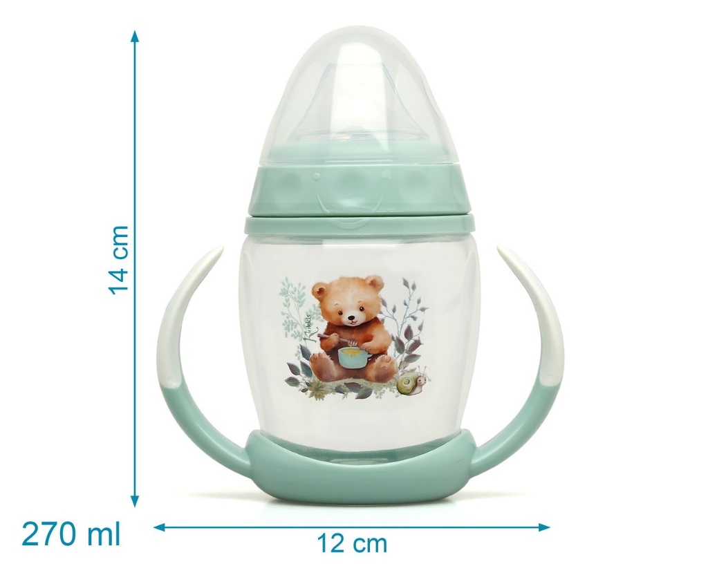 TAZA APRENDIZAJE 270ML STEP 1 OSITO 3781 VERDE KIOKIDS