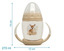 TAZA APRENDIZAJE 270ML STEP 1 CIERVO 4261 BEIGE KIOKIDS