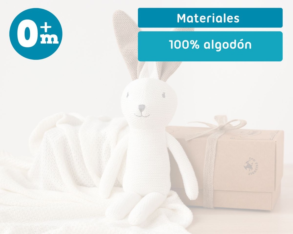 PELUCHE ALGODÓN CONEJO 30CM 3105 KIOKIDS