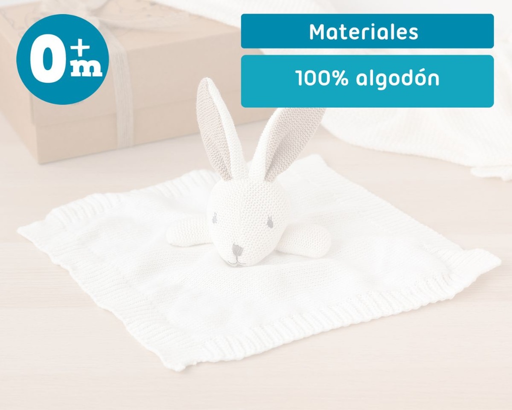 DUDÚ ALGODÓN CONEJO 25CM 3107 KIOKIDS