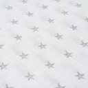 MUSELINA 120X120 STAR BLANCO/GRIS INTERBABY