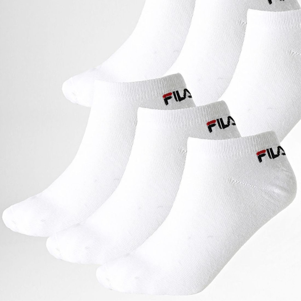 PACK 3 CALCETINES INVISIBLES UNISEX F9100 BLANCO FILA