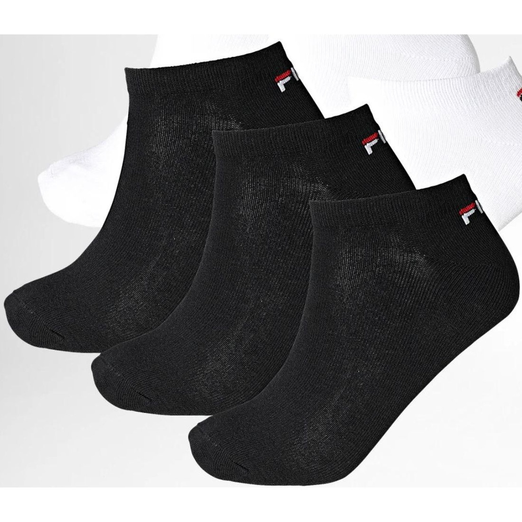 PACK 3 CALCETINES INVISIBLES UNISEX F9100 NEGRO FILA