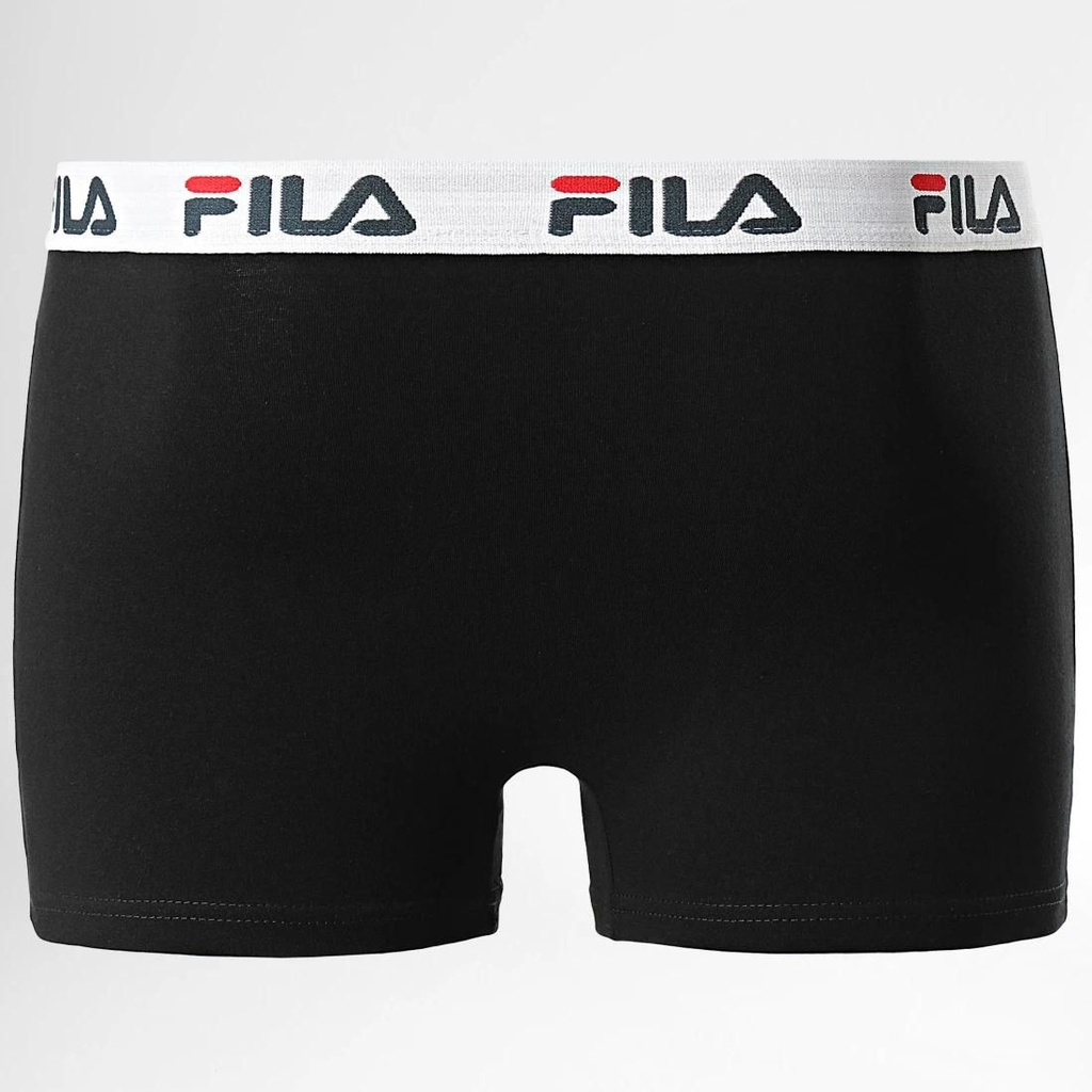 BOXER HOMBRE ALGODÓN/LYCRA CINTURA ELÁSTICA FU5016 NEGRO FILA