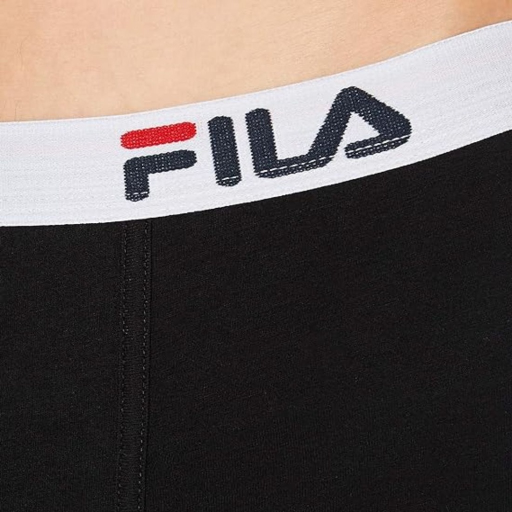 BOXER HOMBRE ALGODÓN/LYCRA CINTURA ELÁSTICA FU5016 NEGRO FILA