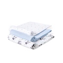 PACK 3 GASAS 80X80 PANDA AZUL INTERBABY
