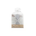PACK 3 GASAS BAMBÚ 55X70 FOX GRIS INTERBABY