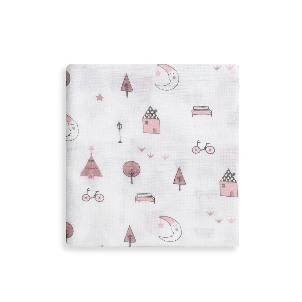 PACK 3 GASAS BAMBÚ 55X70 MOON ROSA INTERBABY