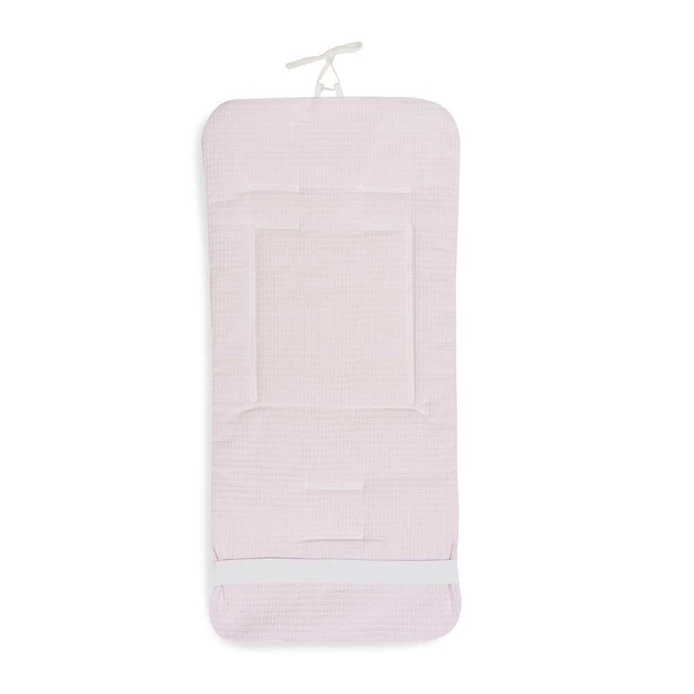 COLCHONETA REVERSIBLE NIDO ABEJA+ANIMALITOS ROSA DON ALGODON