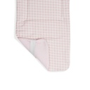 COLCHONETA REVERSIBLE NIDO DE ABEJA+VICHY ROSA DON ALGODON