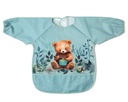 BABERO IMPERMEABLE CON MANGAS SALVIA 3750 SAGE KIOKIDS