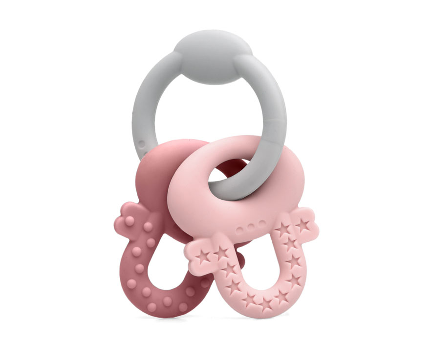 MORDEDOR LLAVES DE SILICONA 4156 ROSA KIOKIDS