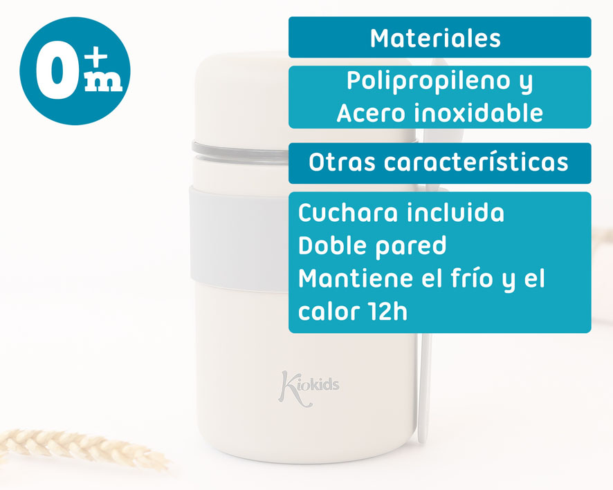 TERMO PAPILLERO 500ML 4251 BEIGE KIOKIDS