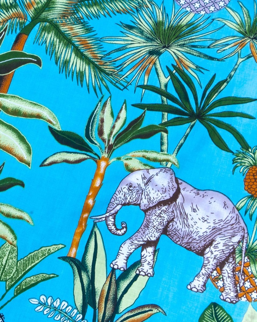 PAREO PLAYA ESTAMPADO CON RIZO 90X170CM SAFARI VINTAGE SUN &amp; SURF