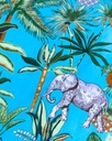 PAREO PLAYA ESTAMPADO CON RIZO 90X170CM SAFARI VINTAGE SUN &amp; SURF